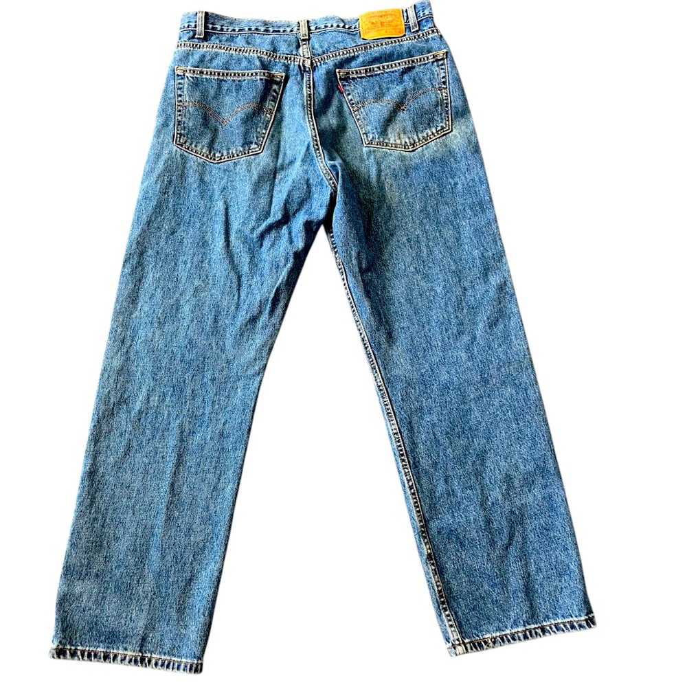 Vintage 90s Y2K Levi’s Regular Straight Leg Jeans 40x30 - Picture 2 of 11